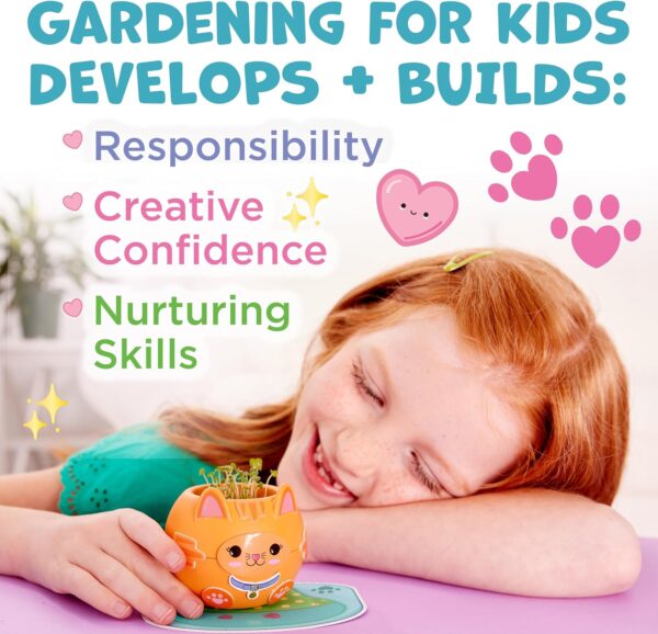 Creativity for Kids Plant-A-Pet: Kitty - Arts and Crafts for Ages 6-8+, Gifts for Girls and Stocking Stuffers, Boy and Girl Toys, Chia Seed Plant Pet - Image 5