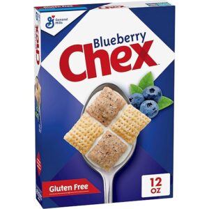Blueberry Chex Cereal, Gluten Free Breakfast Cereal, Made with Whole Grain, 12 oz