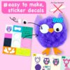 EZCRA Easy Arts and Crafts for Kids Age 3-5 - Make 10 Big Pom Pom Kit - DIY Plush Art Activity Craft for Little Boys & Girls - Toddler Crafts Sensory Activities - Image 4