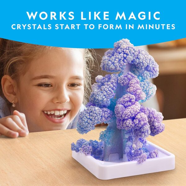 National Geographic Craft Kits for Kids - Crystal Growing Kit, Grow 6 Crystal Trees in Just 6 Hours, Educational Craft Kit with Art Supplies, Geode Specimen, STEM Arts & Crafts Kit (Amazon Exclusive) - Image 2