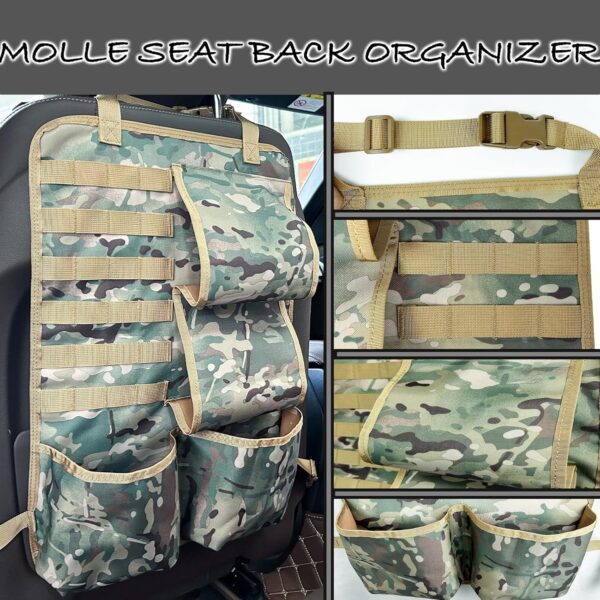 Truck Gun Racks Molle Seat Back Organizer for Vehicle Pickup SUV Car Gun Holder & Tactical Gears Hunting Rifle Storage - Image 5
