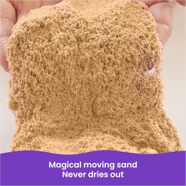 Kinetic Sand, 11lb (5kg) Natural Brown Play Sand, Mega Box for Arts and Crafts, Sandbox (Packaging May Vary), Moldable Sensory Toys for Ages 3 and up - Image 2