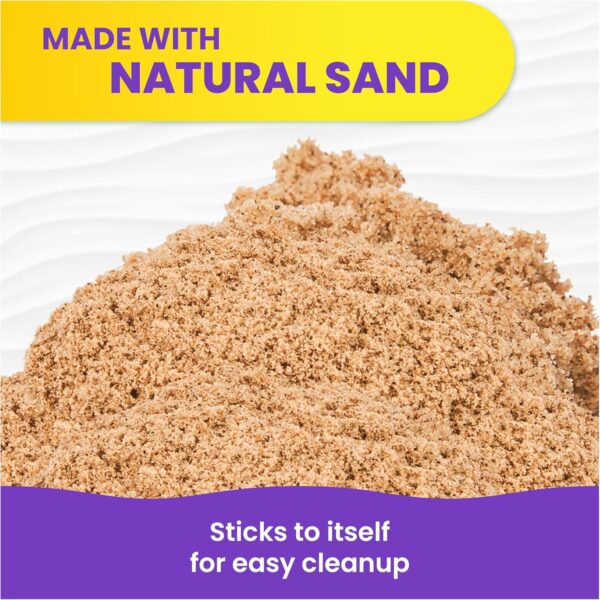 Kinetic Sand, 11lb (5kg) Natural Brown Play Sand, Mega Box for Arts and Crafts, Sandbox (Packaging May Vary), Moldable Sensory Toys for Ages 3 and up - Image 4