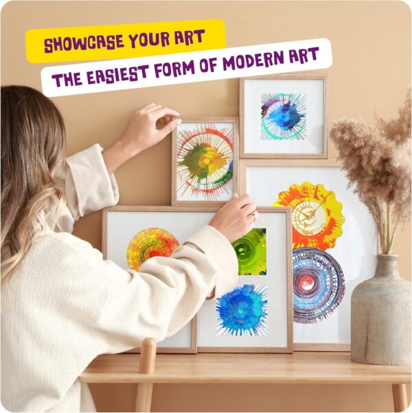 Paint Spin Art Machine Kit for Kids - Arts & Crafts for Boys & Girls Ages - Art Craft Set Gifts for 6-9 Year Old Boy, Girl- Cool Painting Spinner Toys Kits - Birthday Gift Ideas for Ages 6-12 Years - Image 3