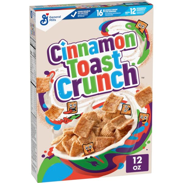 Cinnamon Toast Crunch Breakfast Cereal, Crispy Cinnamon Cereal, 12 oz - Image 2