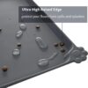 Waterproof Pet Feeding Mat with High Raised Edges, Heavier and Thicker Placemats for Cat Dog Water Bowl with BPA Free, Dogs Cats Food Mats for Messy Drinkers to Prevent Spill and Protect Floors - Image 2