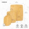 Farberware 4-Piece Reversible Bamboo Cutting And Charcuterie Board Set, Assorted Size - Image 4