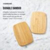 Farberware 4-Piece Reversible Bamboo Cutting And Charcuterie Board Set, Assorted Size - Image 3