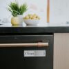 Dishwasher Magnet Clean Dirty Sign, Clean Dirty Magnet for Dishwasher, Rustic Farmhouse Kitchen Decor, Magnetic Dish Washer Sign Indicator, Sliding Rustic Dish Washer Signs, Black & White Wood