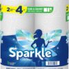 Sparkle Tear-A-Square Paper Towels, 2 Double Rolls = 4 Regular Rolls, Customizable Sheet Size Paper Towel - Image 8