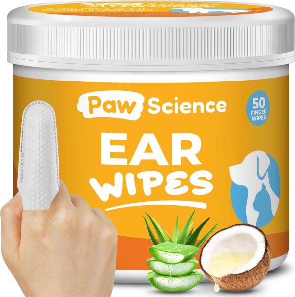 Dog Ear Cleaner Wipes – Finger Wipes for Dogs – Cleaning, Soothing, and Deodorizing Itchy Ears – Pet Ear Relief Solution - Image 5