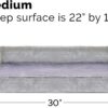 Furhaven Orthopedic Dog Bed for Medium/Small Dogs w/ Removable Bolsters & Washable Cover, For Dogs Up to 35 lbs - Faux Fur & Velvet Sofa - Smoke Gray, Medium - Image 5