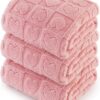 Bedsure 1 Pack 3 Dog Blankets for Small Dogs - 3pcs Washable Fluffy Fuzzy Puppy Cat Blanket with Premium 300GSM Coral Fleece Soft for Pet Kitten Doggy, 16x23, Pink - Image 8