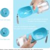 Dog Water Bottle with Food Container, Travel Puppy Water Bowl, Portable Pet Dispenser, Cat Walking and Hiking Dog Gift - Image 2