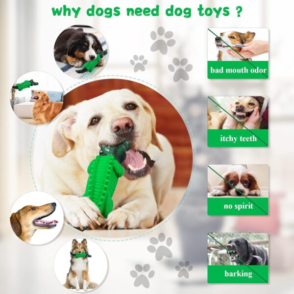 Dog Chew Toys for Aggressive Chewers - Indestructible Dog Toy to Reduce Pet Anxiety and Boredom for Small, Medium, Large Breed - Image 2