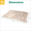 Furhaven Waterproof Throw Blanket for Dogs & Indoor Cats, Washable - Shaggy Plush Calming Long Faux Fur & Velvet Dog Blanket - Taupe, Extra Large/XL... - Image 2