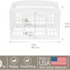IRIS USA 24" 4-Panel Pet Dog Puppy Playpen with Door, for Puppies and Small Dogs, Keep Pets Secure, Easy Assemble, Fold It Down, Easy Storing, Customizable, White - Image 5