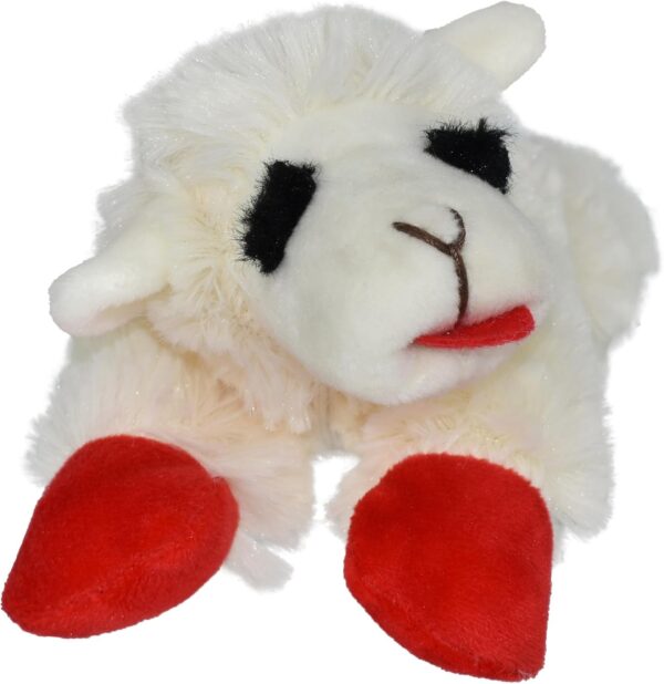 Multipet Lamb Chop Dog Plush Toy - Squeaky Toy for All Dogs - Extra Soft Plush - Stuffed Animal Dog Toy for Cuddling & Playing - Cute Pet Toy (6", Cream) - Image 4