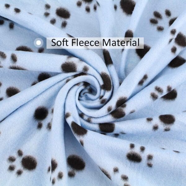 Comsmart Dog Blankets for Small Dogs, 6 Pack Puppy Blanket Cute Paw Print Pet Blanket for Dog, Puppy, Cat, Kitten, 24x28 inches - Image 8