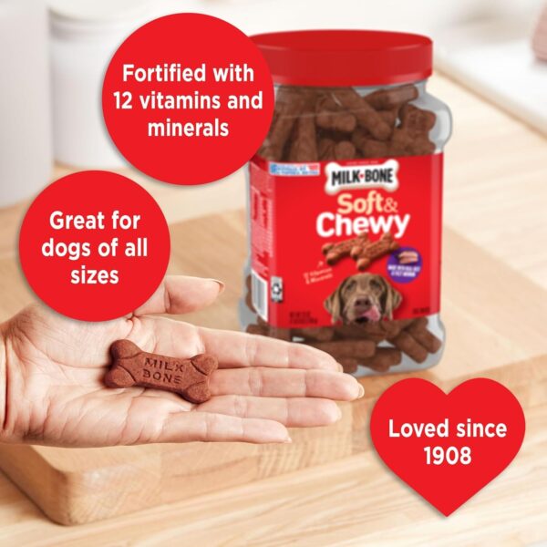 Milk-Bone Soft & Chewy Dog Treats, Beef & Filet Mignon Recipe, 25 Ounce - Image 2
