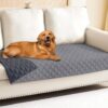 Smiry Waterproof Dog Blanket, Reversible Dog Bed Cover Pet Blanket, Soft Pet Couch Covers for Sofa Washable, Bed Couch Sofa Furniture Protector for Puppy Cat Kids (30"x70", Grey/Dark Grey) - Image 4