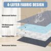 Smiry Waterproof Dog Blanket, Reversible Dog Bed Cover Pet Blanket, Soft Pet Couch Covers for Sofa Washable, Bed Couch Sofa Furniture Protector for Puppy Cat Kids (30"x70", Grey/Dark Grey) - Image 5