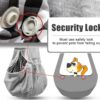 Tomkas Small Dog Sling Carrier - Classic Pocket & Classic Strap - for 3-10 lbs Pets(Grey) - Image 5